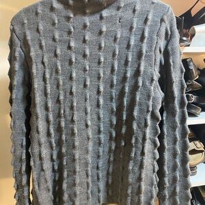 Zara Gray Textured Sweater